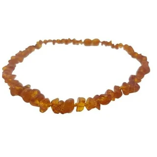Amber Baby Teething Necklace [Cognac – Amber] (31 – 32cm)