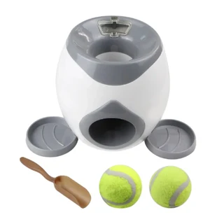 Doggie Treat Dispenser with Tennis Ball (18.5 x 18 x 18cm)