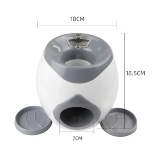 Doggie Treat Dispenser with Tennis Ball (18.5 x 18 x 18cm)