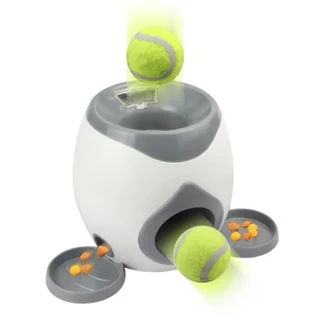Doggie Treat Dispenser with Tennis Ball (18.5 x 18 x 18cm)