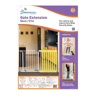 Liberty Hallway Gate Extension – White [Steel] (54cm)
