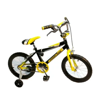 Kids BMX Bike with Training Wheels [Black &amp; Yellow] (16 inch)