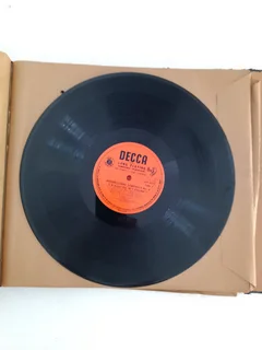 Vintage 78rpm Gramophone Album Columbia Holder Containing 12 Vintage Shellac Discs