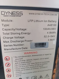 2× Dyness A48100 4.8kWh Lithium Batteries