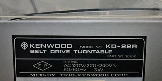 VINTAGE  KENWOOD AMP AND LP PLAYER