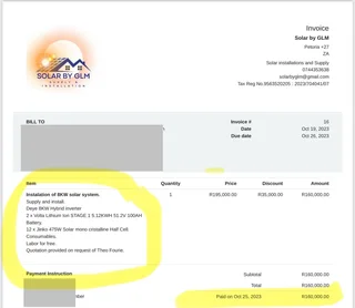 Deye Solar Power system