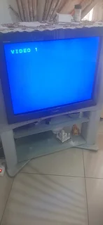 Flat screen Sony TV with cabinate