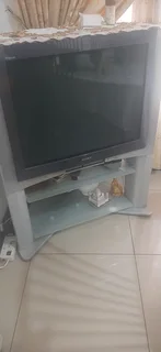 Flat screen Sony TV with cabinate