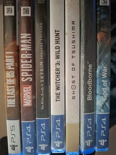 7 Playstation games for sale (6 Ps4 + 1 Ps5)
