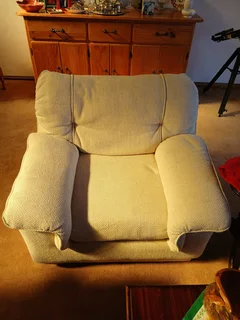 Duncker and Louw Cream 3 piece couch set