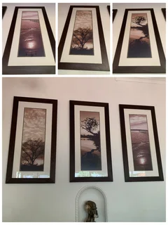 3 x large photographic pictures