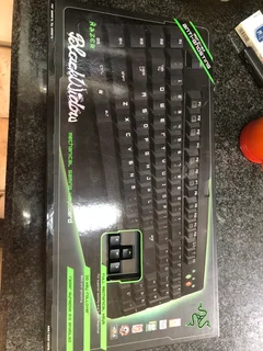 Black Widow Razer gaming keyboard