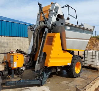 Second Hand Pellenc 8050 Tow Behind Grape Harvester