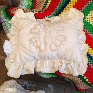 3 candlewick handmade cushions with pillowcases