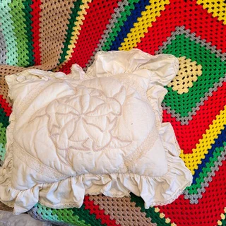 3 candlewick handmade cushions with pillowcases