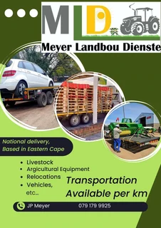 Transport with pick up and trailer