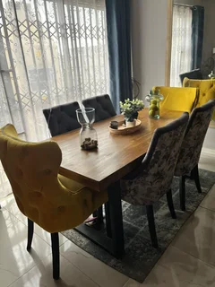6 Seater Dining Chairs &amp; Table