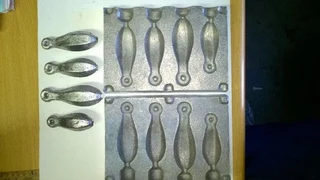 Sinker moulds for fishermen to make their own easy and cheap sinkers