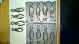 Sinker moulds for fishermen to make their own easy and cheap sinkers