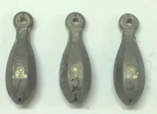 bottle/teardrop sinkers