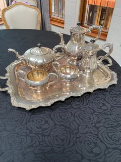 Tea / coffee 5 Piece Server  set - silver plated