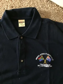 Commemorative Cricket and Rugby shirts / jerseys / golf