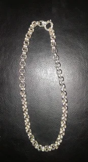 Silver Belcher Necklace with Signoretti Clasp: R4500