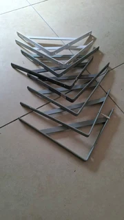 6 steel brackets 300 x 250 mm