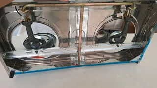 Cadac gas stove two plates with hose and regulator