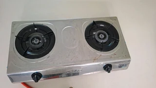 Cadac gas stove two plates with hose and regulator