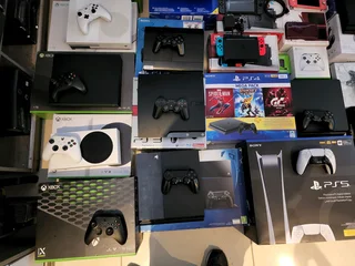 All Gaming Consoles for sale Ps3 Ps4 Ps5 xbox one xbox series s x Nintendo switch