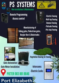 Access control, Security Systems &amp; Customized Metal Work