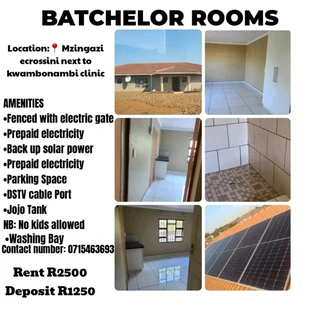 .Bachelor rooms to rent