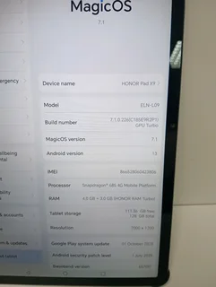 Honor x9 tablet with cover