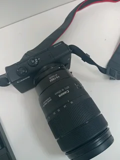 Canon camera with lens