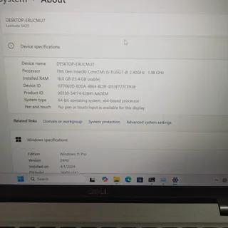 Dell Latitude 5420 i5 | 11th Gen | 512GB Nvme | 16GB RAM | Grade A&#43;