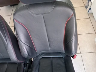 BMW F30 Seats with Door Panels - red stitched