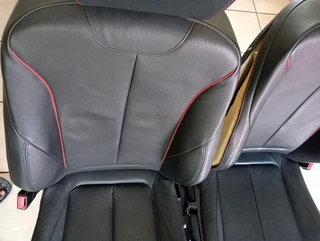 BMW F30 Seats with Door Panels - red stitched