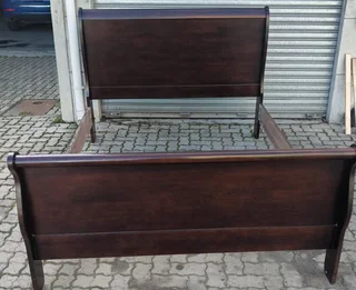 Sleigh Double Bed Frame For Sale