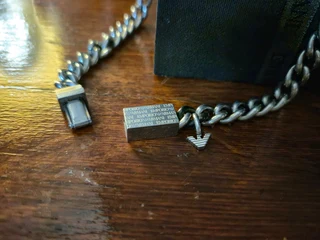 Armani Exchange Mens neck chain (black link) 1 of 1 in SA.