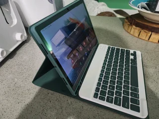 I have a Samsung Galaxy Tablet A8 10.5 inch wifi with custom keyboard case BT. *Bargain* excellent!