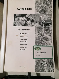Older model Range Rover workshop manual