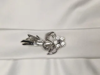 Bespoke satin wedding dress (size small)