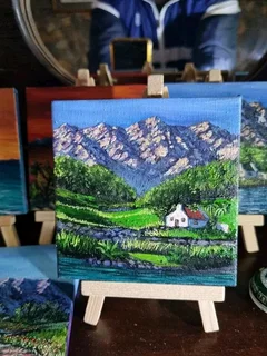 Miniture oil color painting