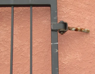 Double Swing Steel Driveway Gates with Hinges