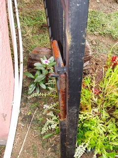 Double Swing Steel Driveway Gates with Hinges