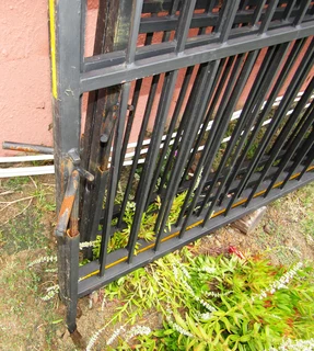 Double Swing Steel Driveway Gates with Hinges