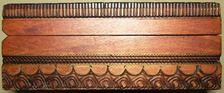 J &amp; J Cash Hand Carved Hinged Wooden Box with Woven Image of Forest Animals made in Tatra Poland