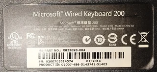 Microsoft Wired USB Keyboard 200