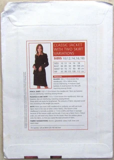 Value Classics - Classic Jacket With Two Skirt Variations - Sewing Pattern